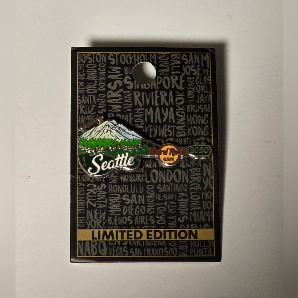 Seattle Mount Rainer Butterfly Pin  - Limited Edition *Extremly Rare*